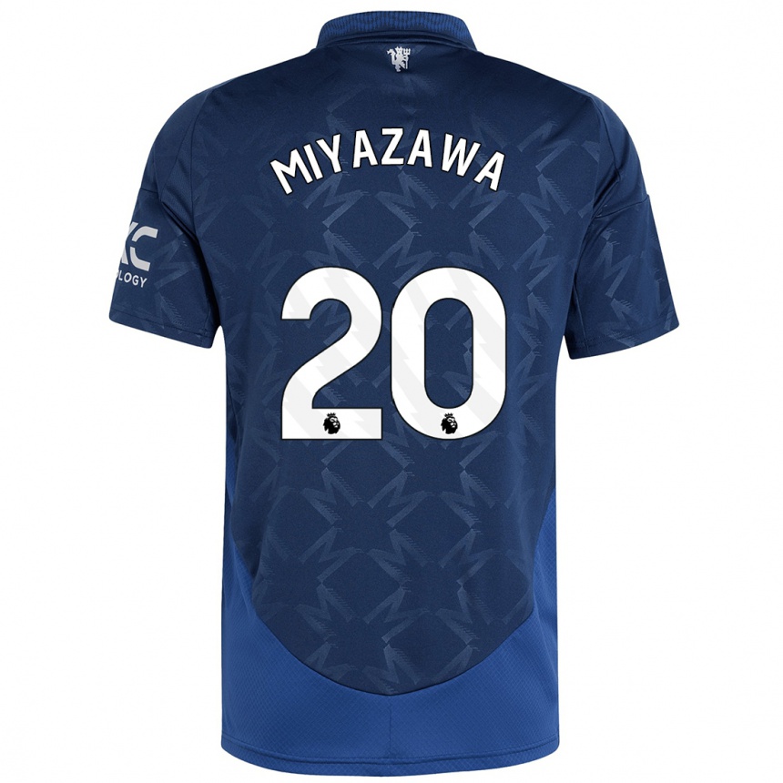 Kids Football Hinata Miyazawa #20 Indigo Away Jersey 2024/25 T-Shirt Nz