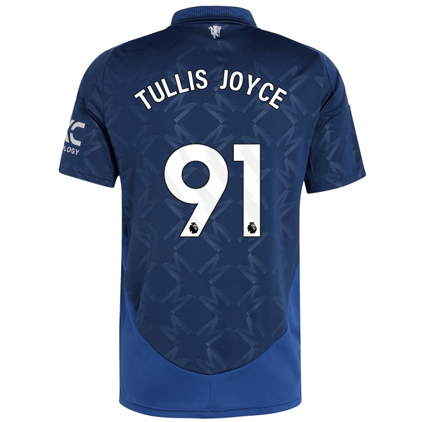 Kids Football Phallon Tullis-Joyce #91 Indigo Away Jersey 2024/25 T-Shirt Nz