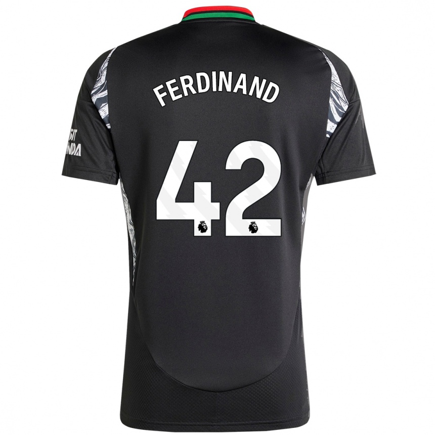 Kids Football Seb Ferdinand #42 Black Away Jersey 2024/25 T-Shirt Nz