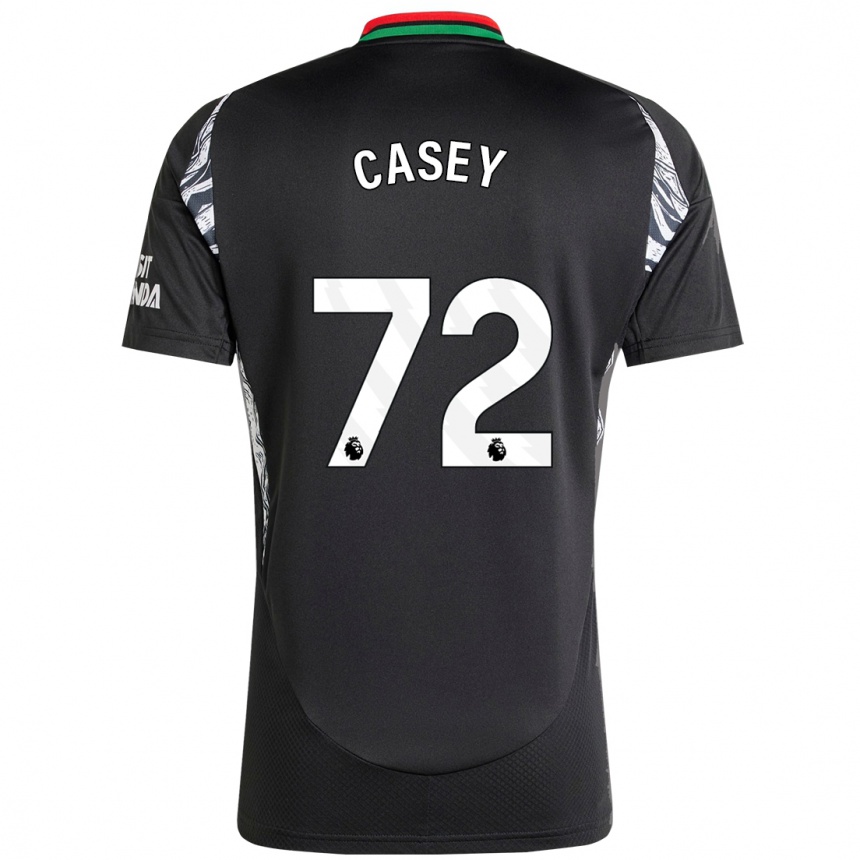 Kids Football Dan Casey #72 Black Away Jersey 2024/25 T-Shirt Nz