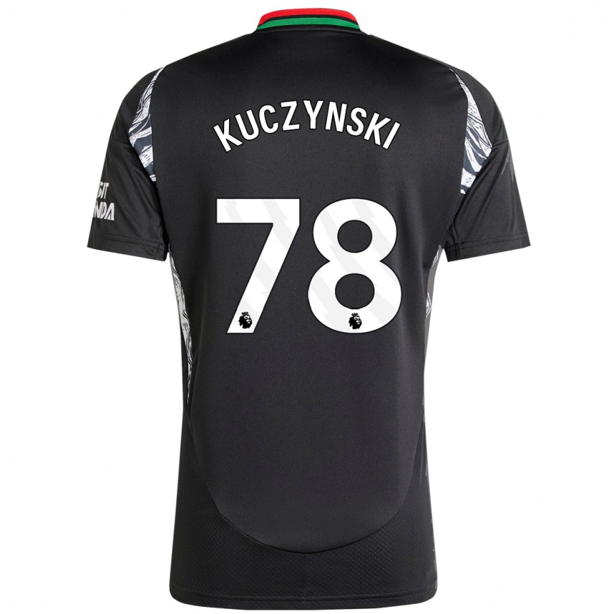 Kids Football Max Kuczynski #78 Black Away Jersey 2024/25 T-Shirt Nz