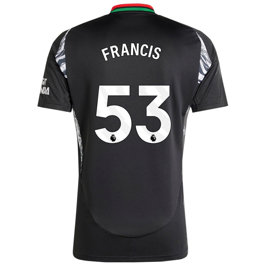 Kids Football Jack Henry Francis #53 Black Away Jersey 2024/25 T-Shirt Nz