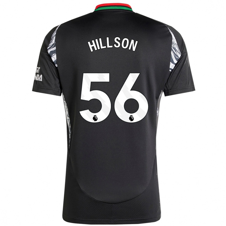 Kids Football James Hillson #56 Black Away Jersey 2024/25 T-Shirt Nz