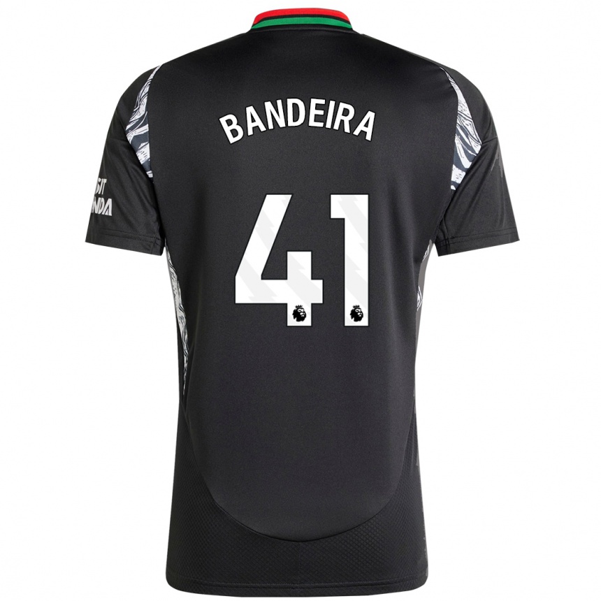 Kids Football Mauro Bandeira #41 Black Away Jersey 2024/25 T-Shirt Nz