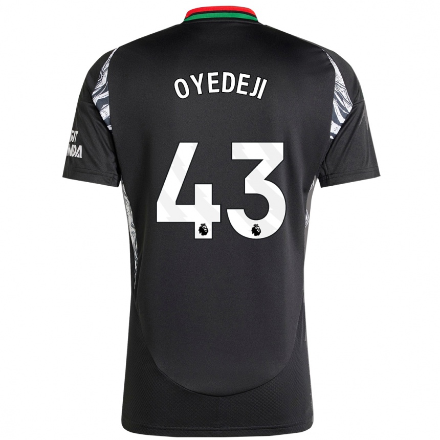 Kids Football Nathan Butler Oyedeji #43 Black Away Jersey 2024/25 T-Shirt Nz