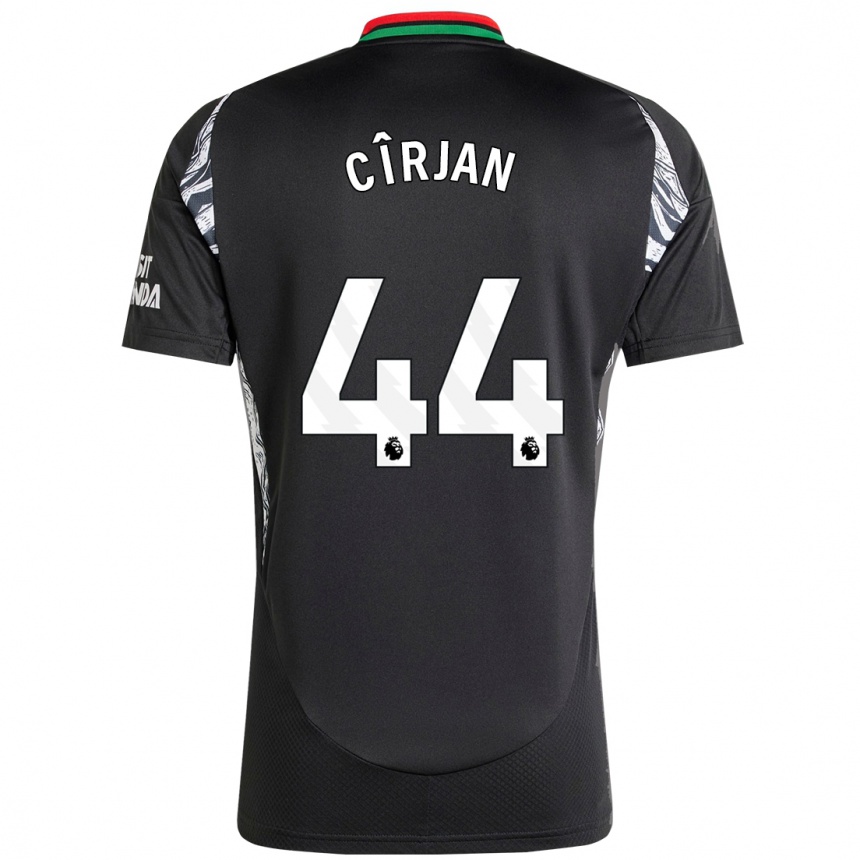 Kids Football Catalin Cîrjan #44 Black Away Jersey 2024/25 T-Shirt Nz