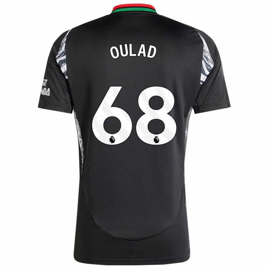 Kids Football Salah-Eddine Oulad M'hand #68 Black Away Jersey 2024/25 T-Shirt Nz