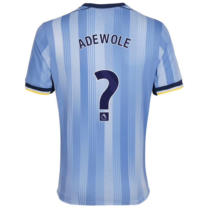 Kids Football Miracle Adewole #0 Light Blue Away Jersey 2024/25 T-Shirt Nz