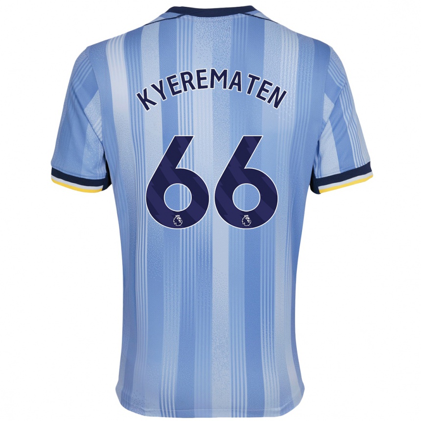 Kids Football Rio Kyerematen #66 Light Blue Away Jersey 2024/25 T-Shirt Nz