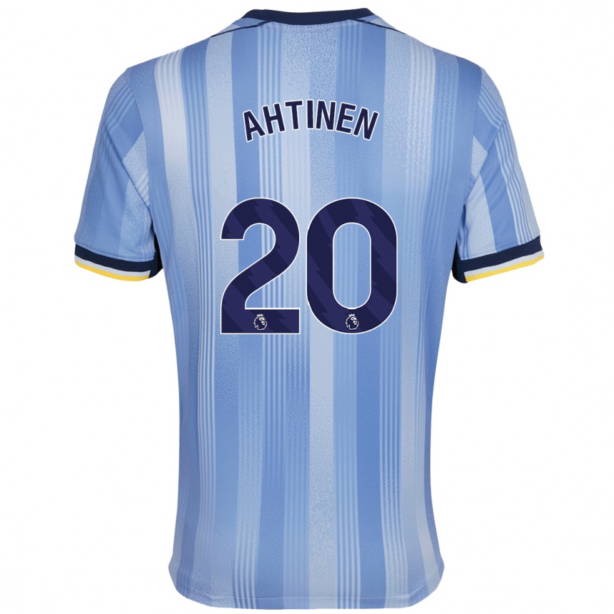 Kids Football Olga Ahtinen #20 Light Blue Away Jersey 2024/25 T-Shirt Nz