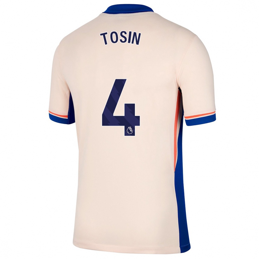 Kids Football Tosin Adarabioyo #4 Light Beige Away Jersey 2024/25 T-Shirt Nz