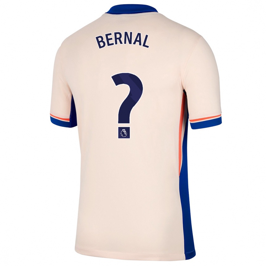 Kids Football Freddy Bernal #0 Light Beige Away Jersey 2024/25 T-Shirt Nz