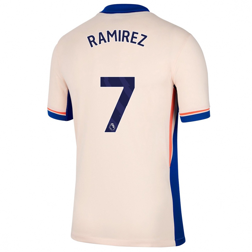 Kids Football Mayra Ramírez #7 Light Beige Away Jersey 2024/25 T-Shirt Nz