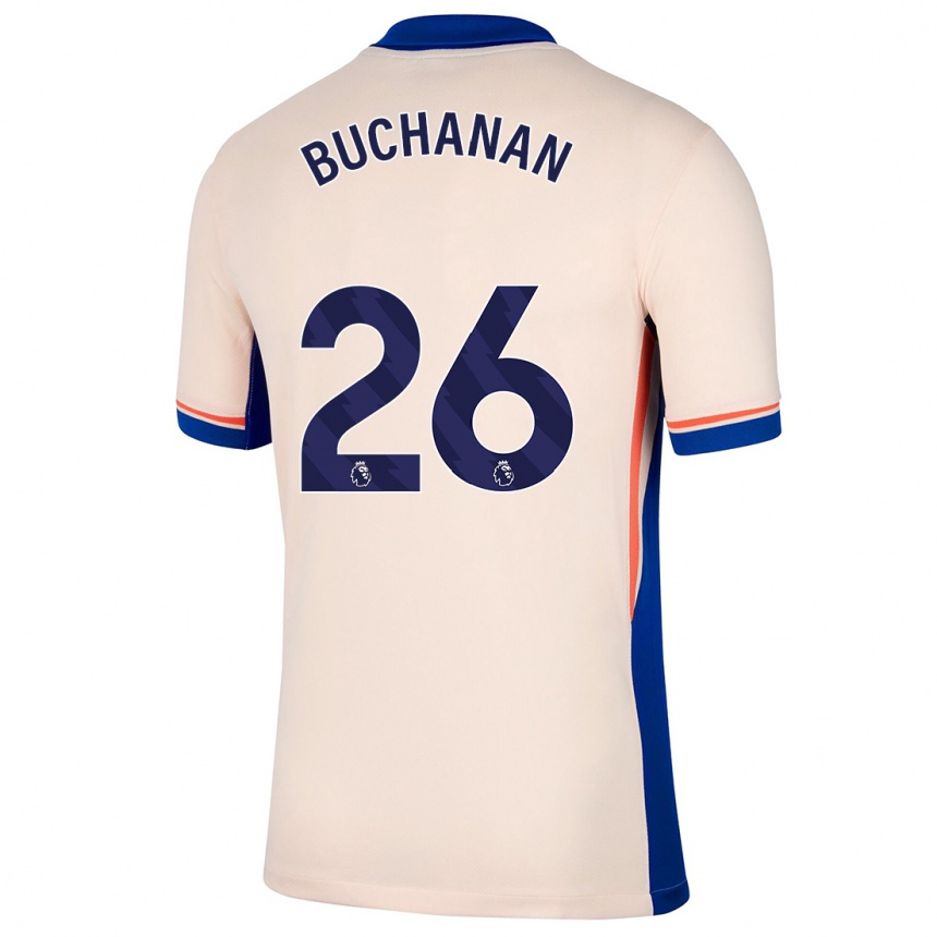 Kids Football Kadeisha Buchanan #26 Light Beige Away Jersey 2024/25 T-Shirt Nz