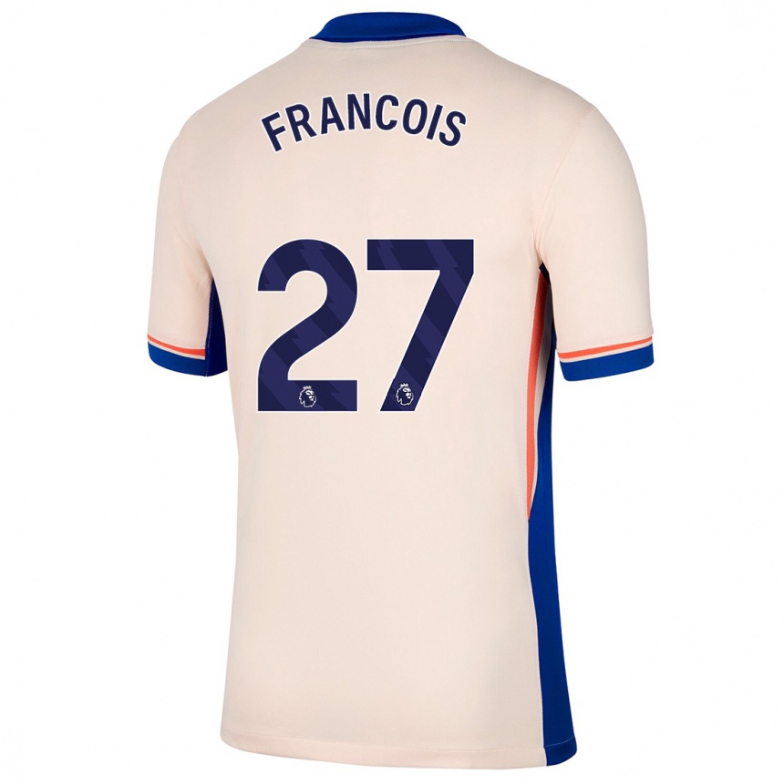 Kids Football Oriane Jean-François #27 Light Beige Away Jersey 2024/25 T-Shirt Nz