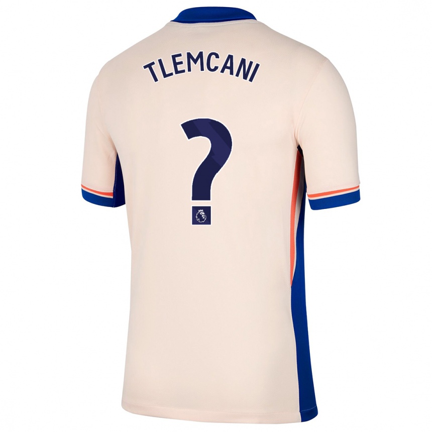 Kids Football Sami Tlemcani #0 Light Beige Away Jersey 2024/25 T-Shirt Nz