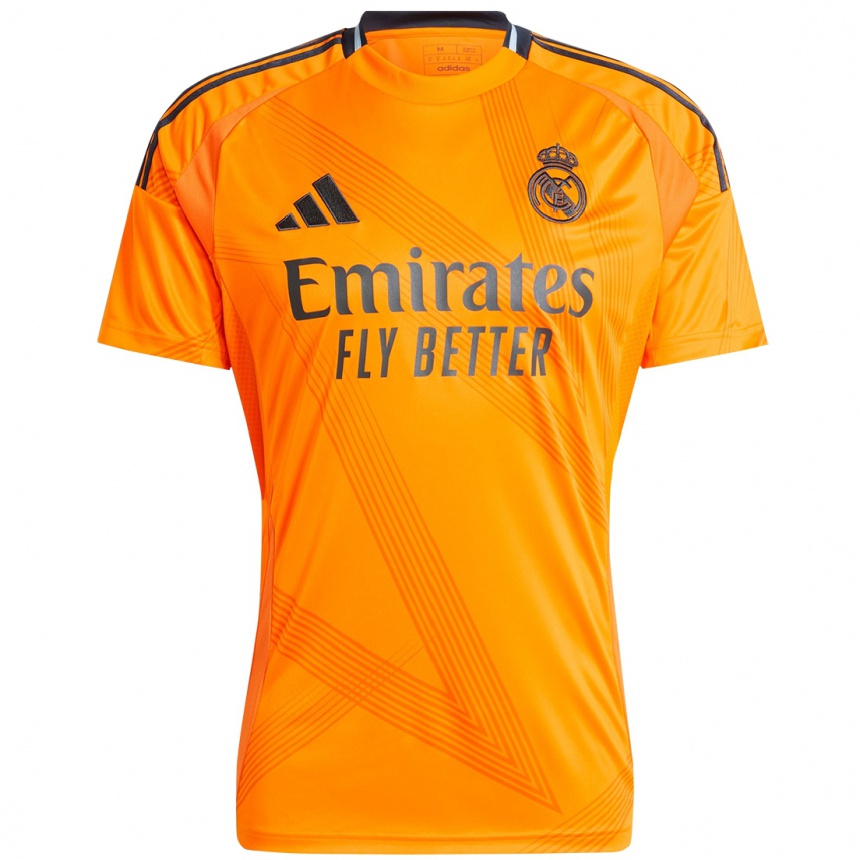 Kids Football Thibaut Courtois #1 Orange Away Jersey 2024/25 T-Shirt Nz