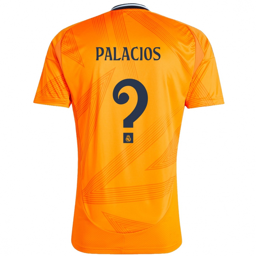 Kids Football Cesar Palacios #0 Orange Away Jersey 2024/25 T-Shirt Nz