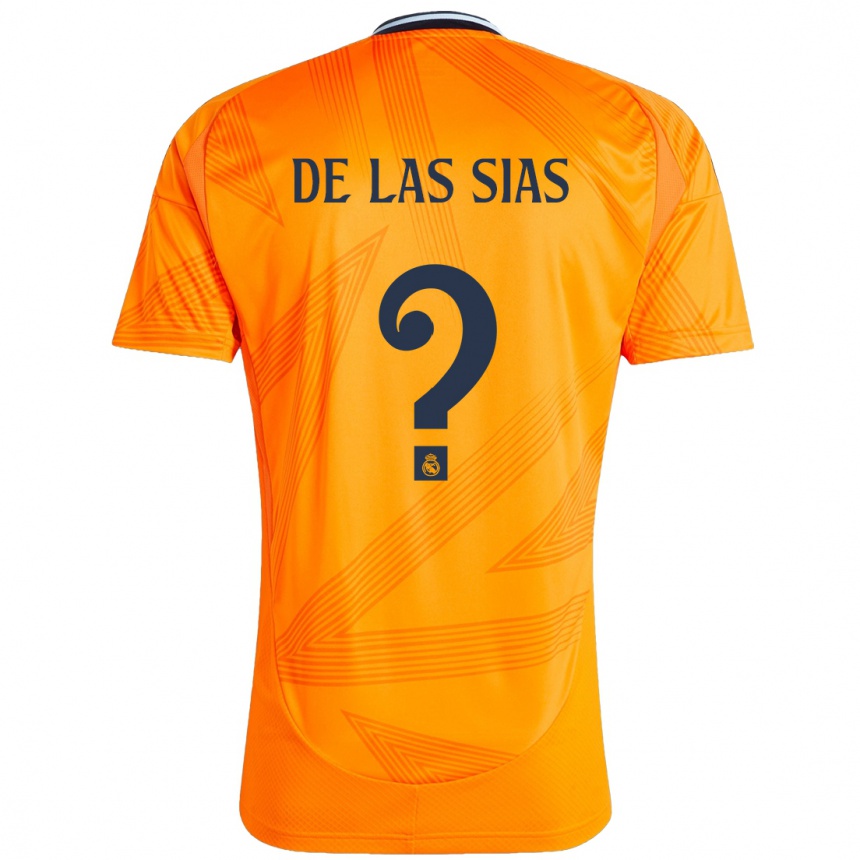 Kids Football Marcos De Las Sias #0 Orange Away Jersey 2024/25 T-Shirt Nz