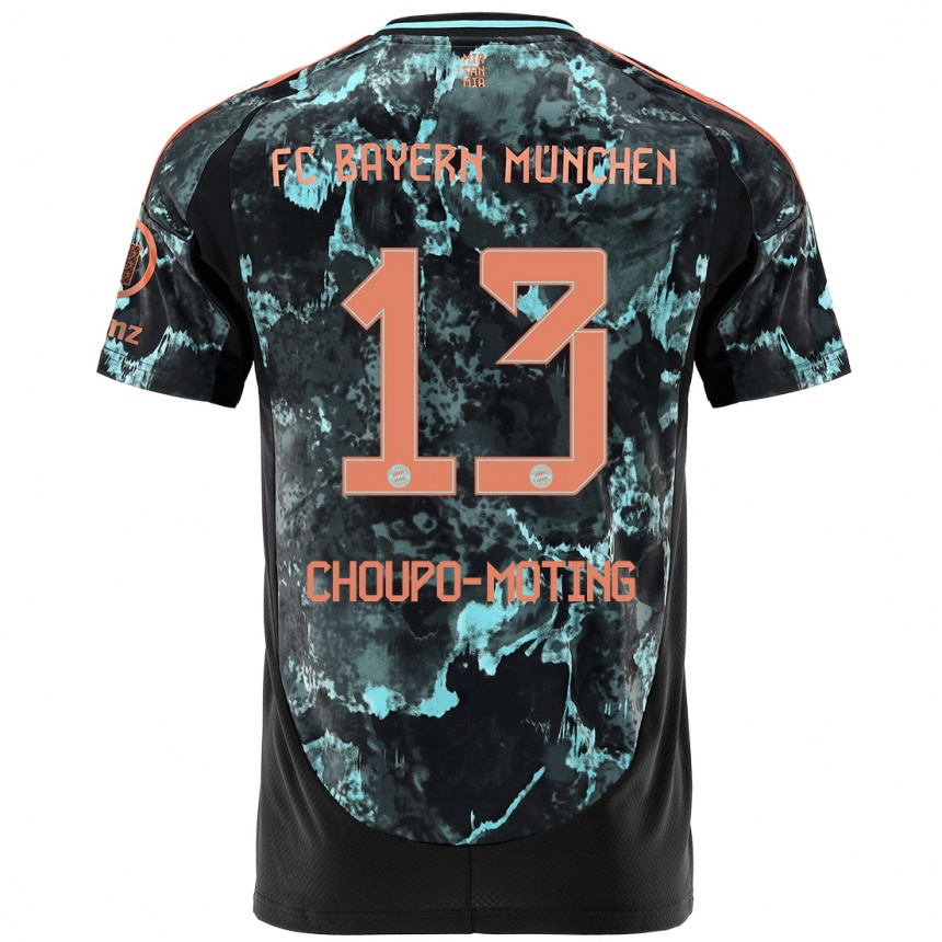 Kids Football Eric Maxim Choupo-Moting #13 Black Away Jersey 2024/25 T-Shirt Nz