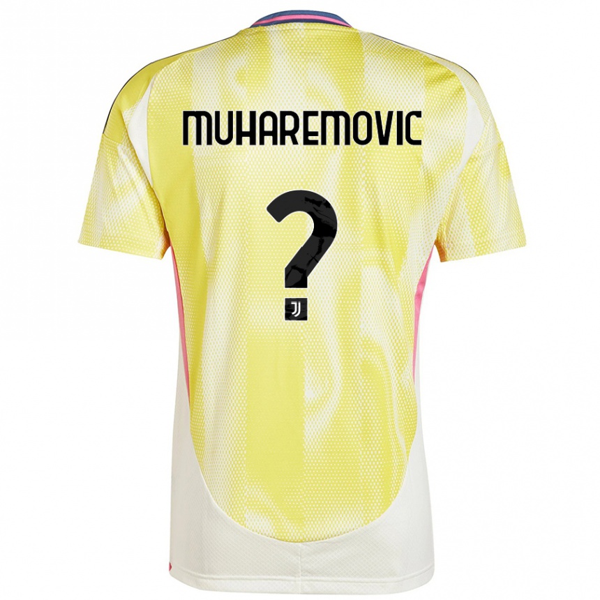 Kids Football Tarik Muharemovic #0 Solar Yellow Away Jersey 2024/25 T-Shirt Nz