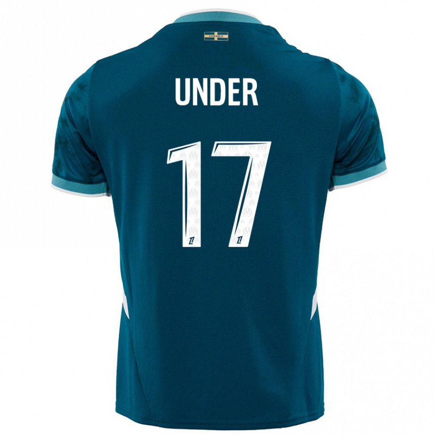 Kids Football Cengiz Under #17 Turquoise Blue Away Jersey 2024/25 T-Shirt Nz