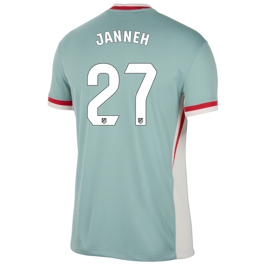 Kids Football Omar Janneh #27 Light Beige Blue Away Jersey 2024/25 T-Shirt Nz