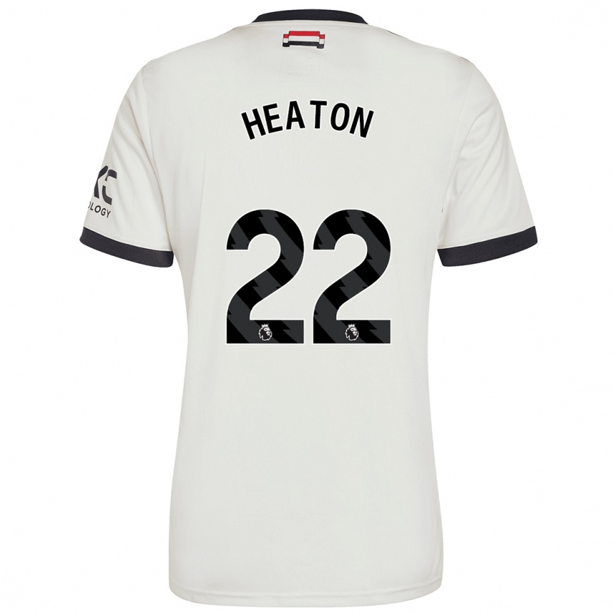 Kids Football Tom Heaton #22 Off White Third Jersey 2024/25 T-Shirt Nz