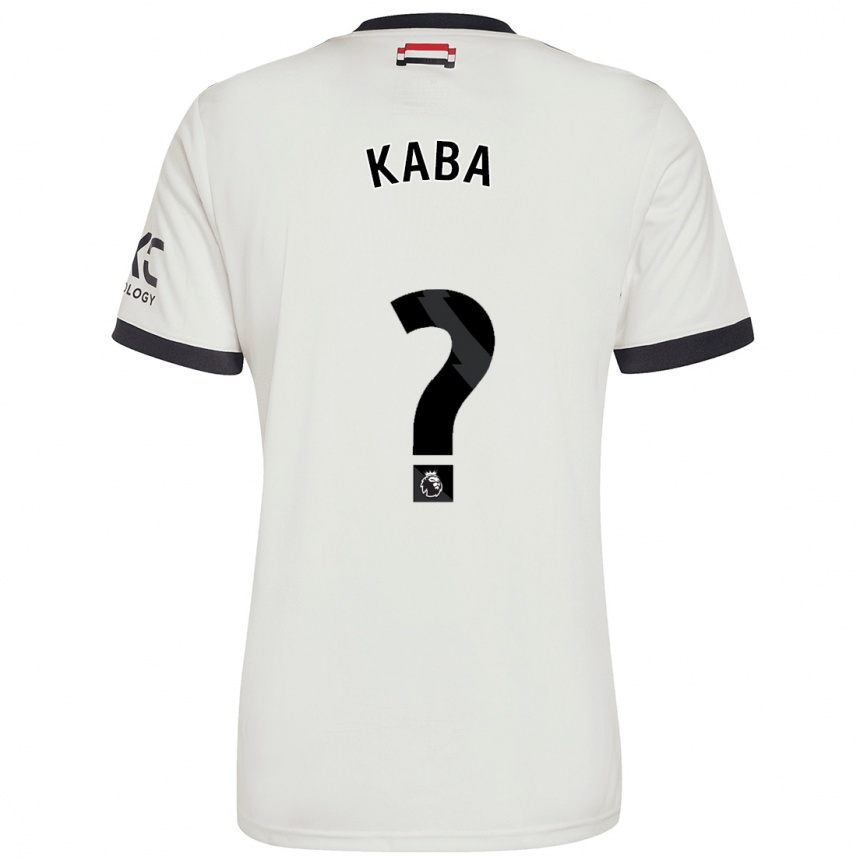 Kids Football Sekou Kaba #0 Off White Third Jersey 2024/25 T-Shirt Nz