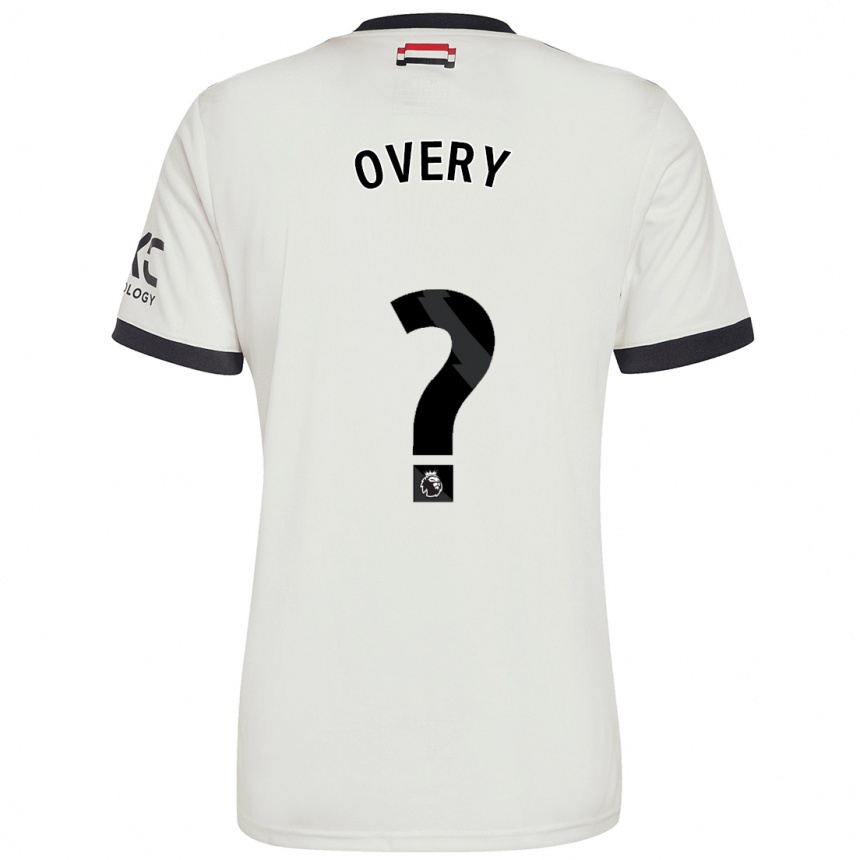 Kids Football James Overy #0 Off White Third Jersey 2024/25 T-Shirt Nz