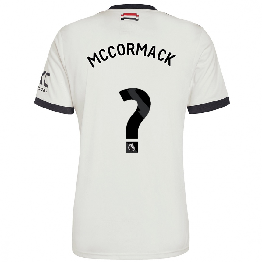 Kids Football Rafe Mccormack #0 Off White Third Jersey 2024/25 T-Shirt Nz