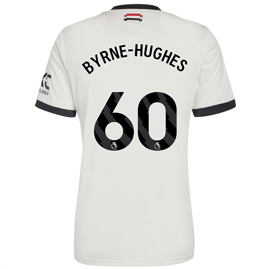 Kids Football Cameron Byrne-Hughes #60 Off White Third Jersey 2024/25 T-Shirt Nz