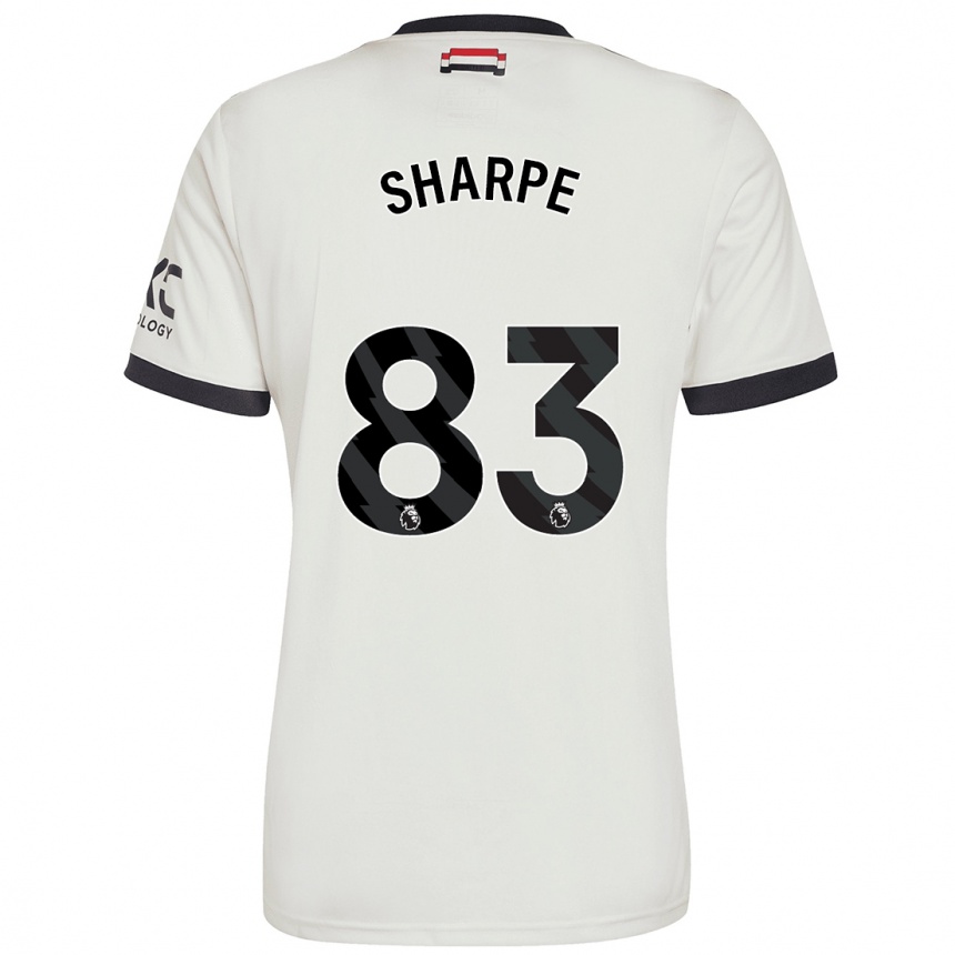 Kids Football Malachi Sharpe #83 Off White Third Jersey 2024/25 T-Shirt Nz