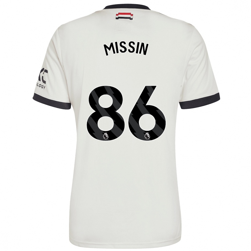 Kids Football Ashton Missin #86 Off White Third Jersey 2024/25 T-Shirt Nz