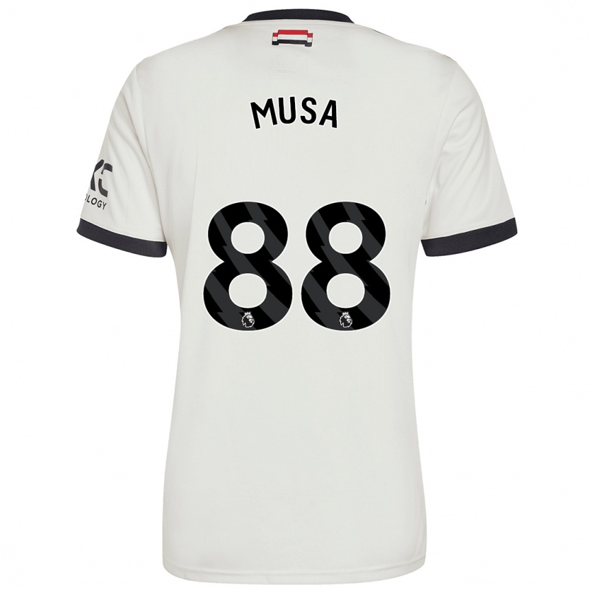 Kids Football Victor Musa #88 Off White Third Jersey 2024/25 T-Shirt Nz