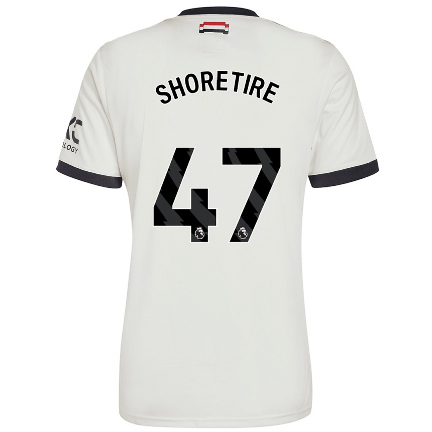 Kids Football Shola Shoretire #47 Off White Third Jersey 2024/25 T-Shirt Nz