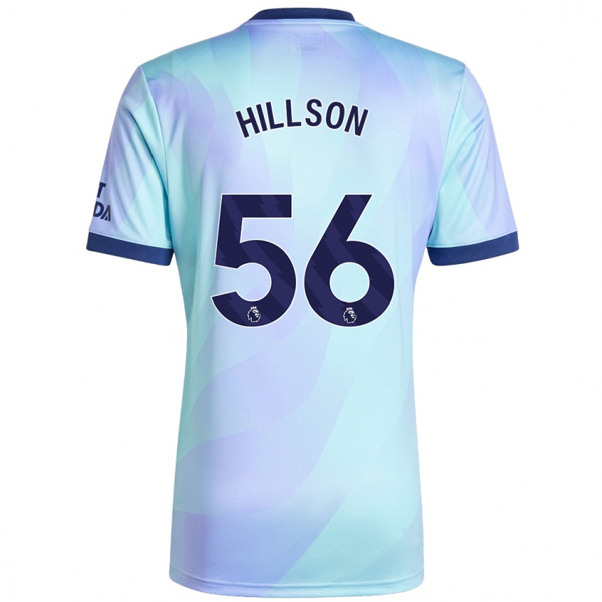 Kids Football James Hillson #56 Aqua Third Jersey 2024/25 T-Shirt Nz