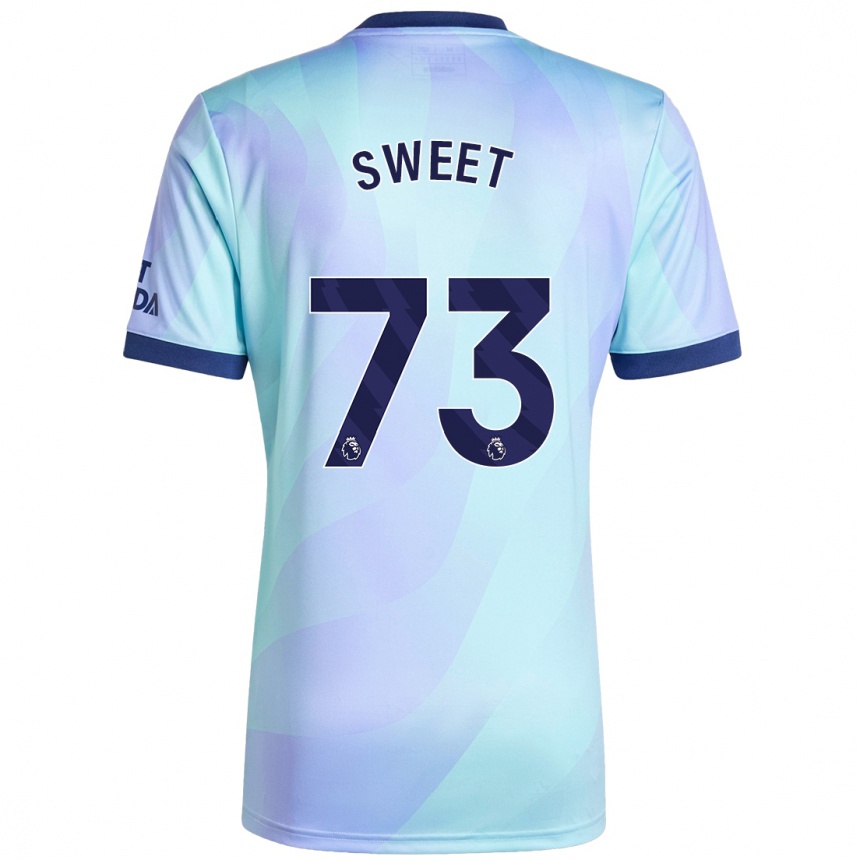 Kids Football James Sweet #73 Aqua Third Jersey 2024/25 T-Shirt Nz