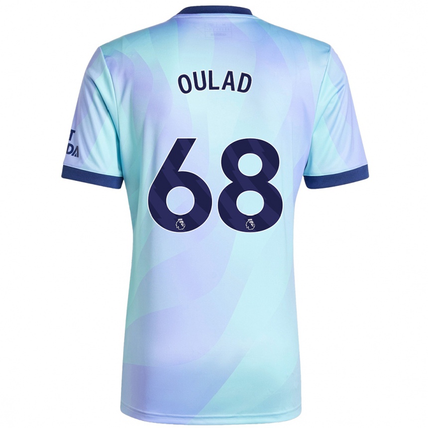 Kids Football Salah-Eddine Oulad M'hand #68 Aqua Third Jersey 2024/25 T-Shirt Nz