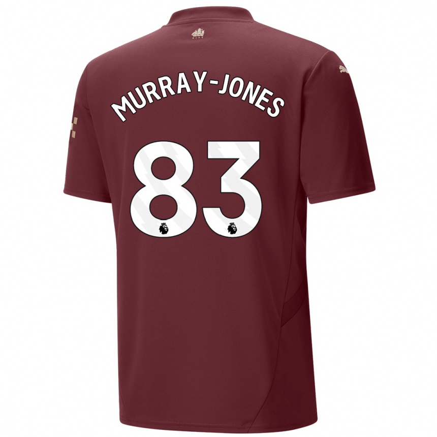 Kids Football George Murray-Jones #83 Maroon Third Jersey 2024/25 T-Shirt Nz