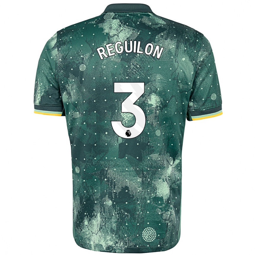 Kids Football Sergio Reguilon #3 Mint Green Third Jersey 2024/25 T-Shirt Nz