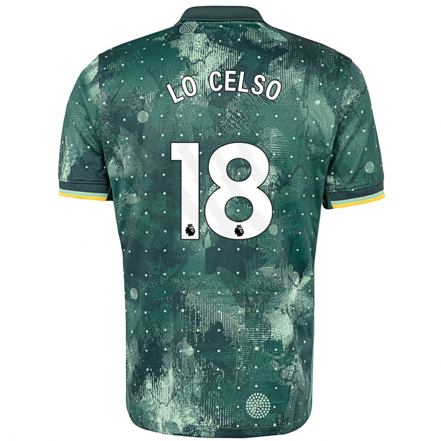 Kids Football Giovani Lo Celso #20 Mint Green Third Jersey 2024/25 T-Shirt Nz