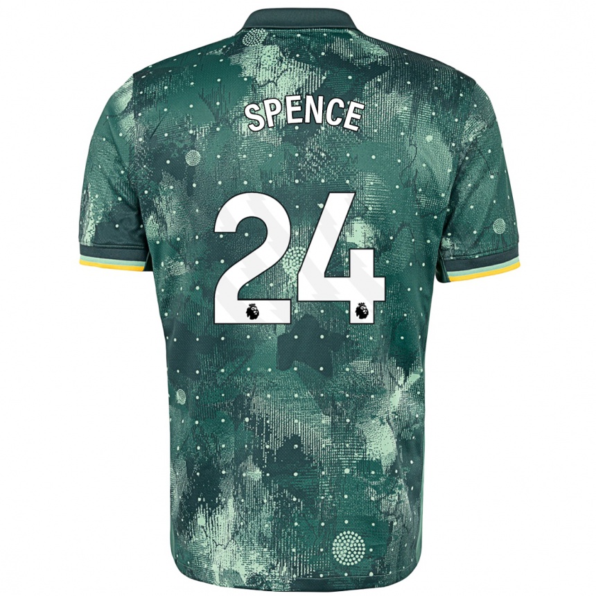 Kids Football Djed Spence #24 Mint Green Third Jersey 2024/25 T-Shirt Nz