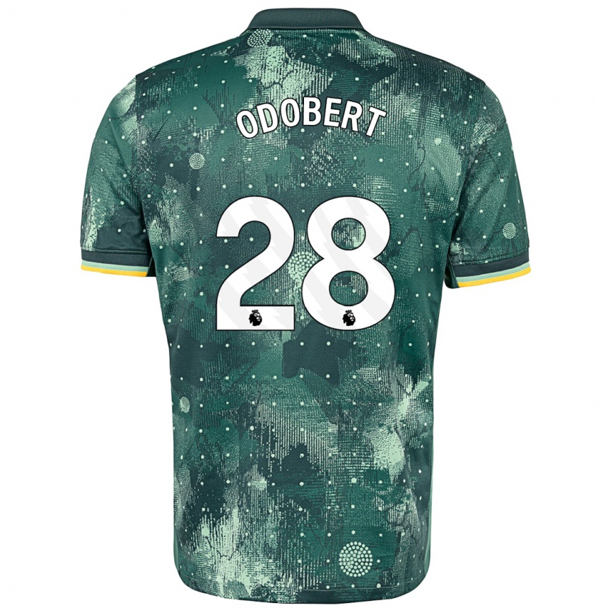 Kids Football Wilson Odobert #28 Mint Green Third Jersey 2024/25 T-Shirt Nz