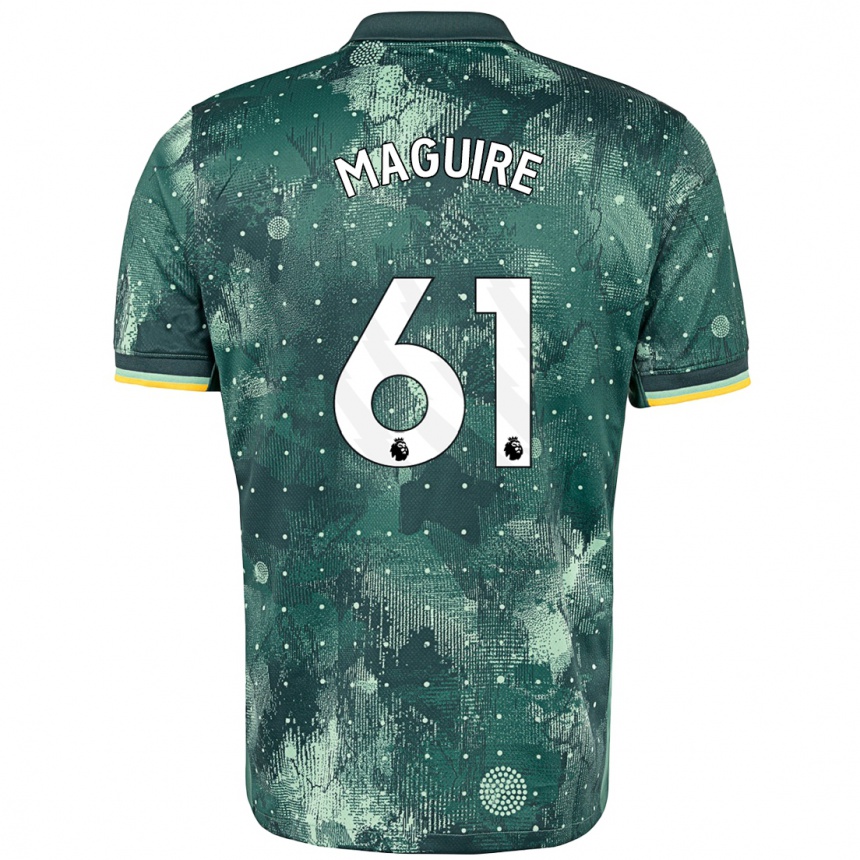 Kids Football Aaron Maguire #61 Mint Green Third Jersey 2024/25 T-Shirt Nz