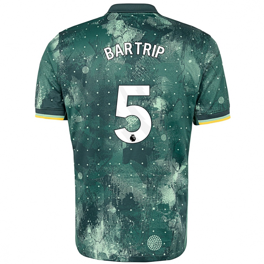 Kids Football Molly Bartrip #5 Mint Green Third Jersey 2024/25 T-Shirt Nz