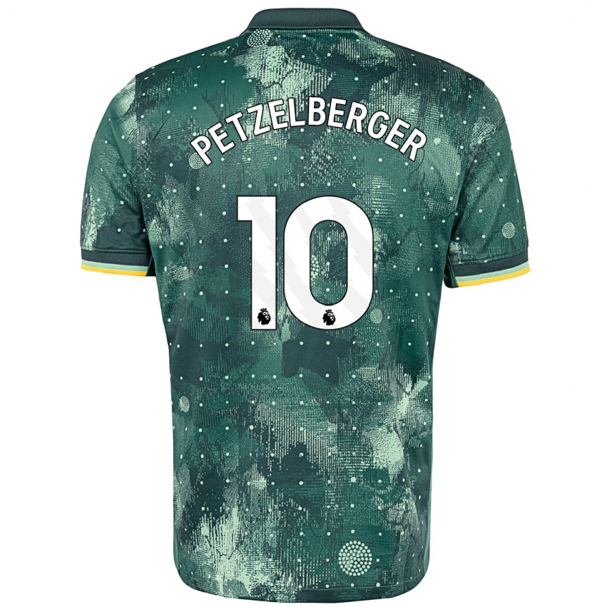 Kids Football Ramona Petzelberger #10 Mint Green Third Jersey 2024/25 T-Shirt Nz