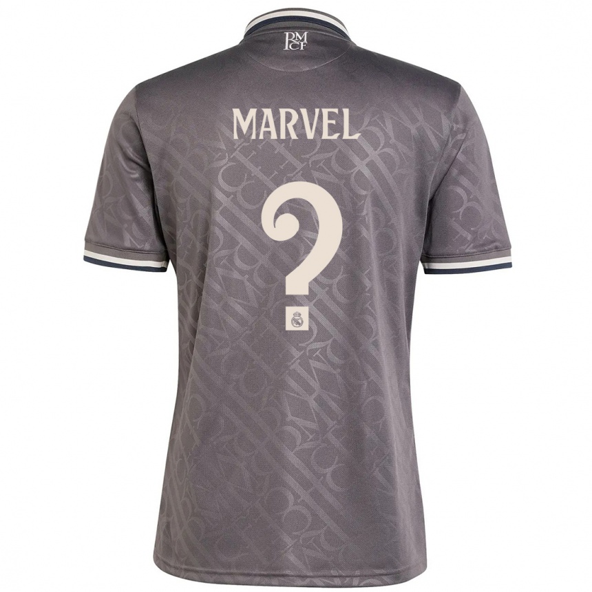 Kids Football Marvel #0 Charcoal Third Jersey 2024/25 T-Shirt Nz