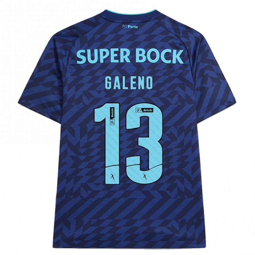 Kids Football Galeno #13 Navy Blue Third Jersey 2024/25 T-Shirt Nz