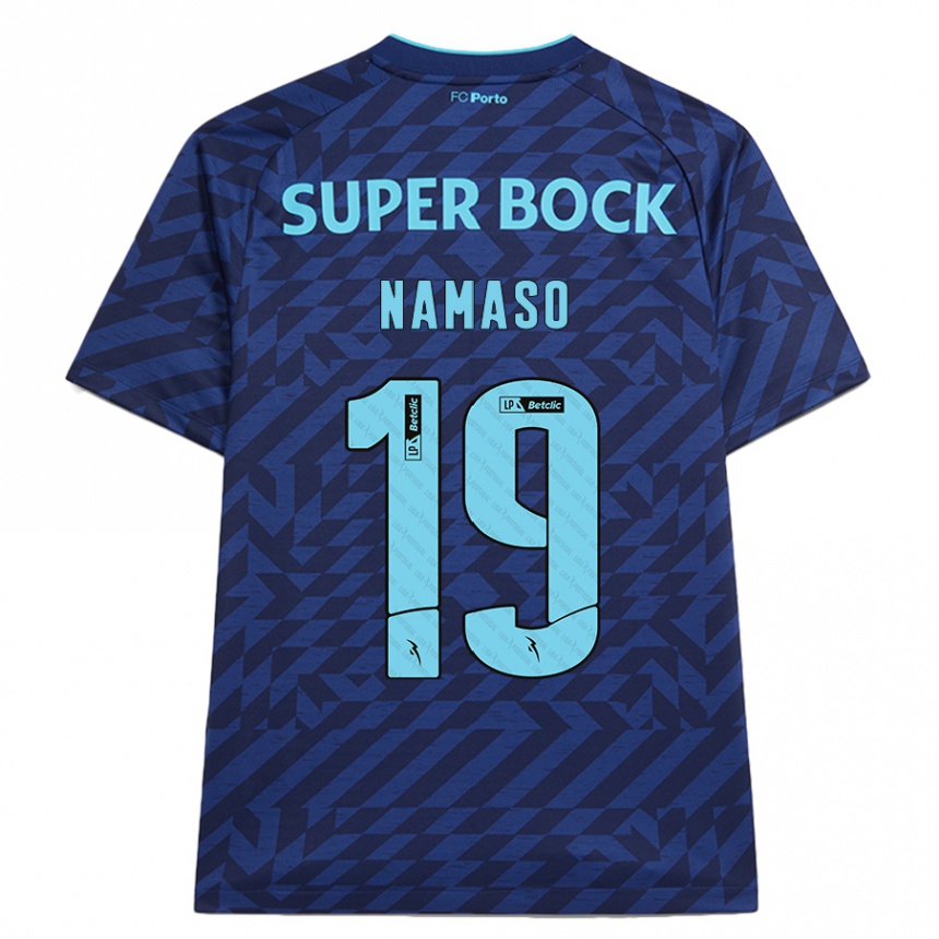 Kids Football Danny Namaso #19 Navy Blue Third Jersey 2024/25 T-Shirt Nz